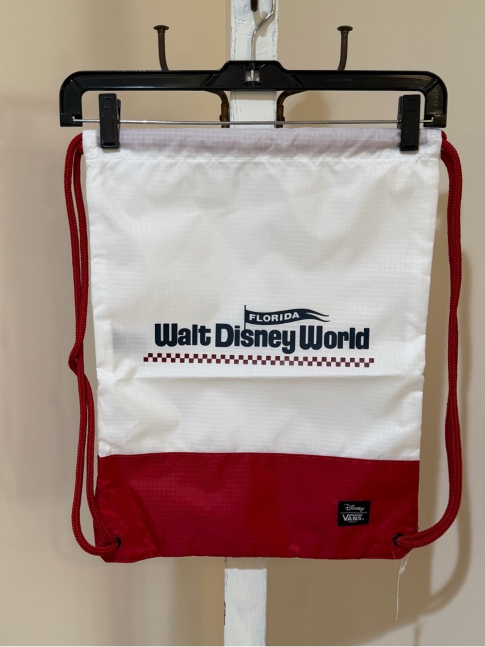 NEW OFFICIAL DISNEY WORLD FLORIDA VANS RETRO DRAWSTRING BACKPACK 50th ANNIV. ED
